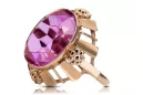 Ring Vintage Jewlery Amethyst Original Vintage 14K Rose Gold vrc043r